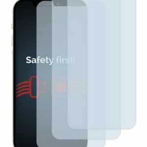 Savvies Schutzfolie "Panzerglas für Apple iPhone 12 Pro", (3 Stück), Schutzglas Echtglas 9H Härte klar Anti-Fingerprint