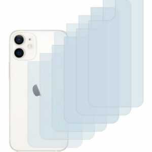 Savvies Schutzfolie "für Apple iPhone 12 mini (Rückseite)", (6 Stück), Folie Schutzfolie klar