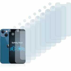 Savvies Schutzfolie "für Apple iPhone 13 mini (Vorderseite + Kamera)", (18 Stück), Folie Schutzfolie klar