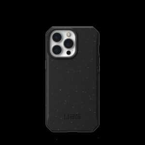 UAG Rugged Case for iPhone 13 Pro 5G [6.1 ] - Outback BIO Black - Hintere Abdeckung für Mobiltelefon - kompatibel mit MagSafe - 100 % biologisch abbaubares Material - Schwarz - 6.1 - für Apple iPhone 13 Pro