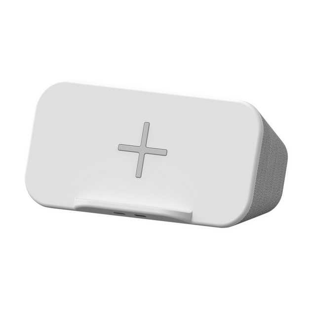 XLAYER Ladegerät Wireless Charging Speaker 5W White Smartphones/Tablets Wireless Charger