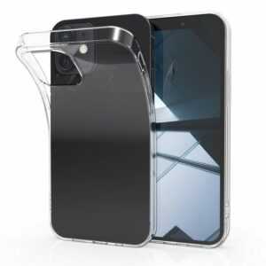 kwmobile Handyhülle, Hülle kompatibel mit Apple iPhone 12 mini - Silikon Handyhülle transparent - Handy Case gummiert