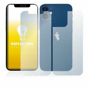 upscreen Schutzfolie "für Apple iPhone 12 (Vorder + Rückseite)", Folie Schutzfolie matt entspiegelt Anti-Reflex