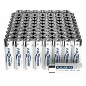 ANSMANN® "Batterien AA 80 Stück, Alkaline Mignon Batterie, für Lichterkette uvm." Batterie