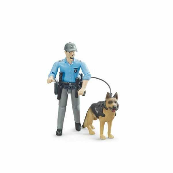 Bruder® Spielfigur "bworld Polizist mit Hund"