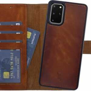 Burkley Flip Case "Samsung Galaxy S20 Detachable Wallet Handyhülle", herausnehmbare und magnetische Innenhülle, Kartenfächer mit RFID / NFC Blocker