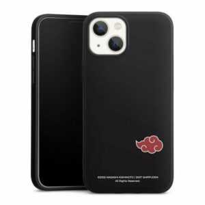 DeinDesign Handyhülle "Akatsuki Naruto Shippuden Offizielles Lizenzprodukt Akatsuki Black", Apple iPhone 13 Mini Silikon Hülle Premium Case Handy Schutzhülle
