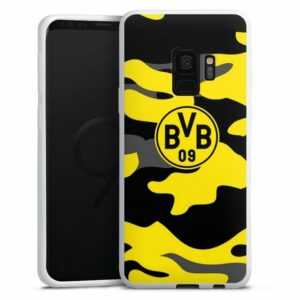 DeinDesign Handyhülle "BVB Borussia Dortmund Fanartikel BVB Camo", Samsung Galaxy S9 Duos Silikon Hülle Bumper Case Handy Schutzhülle