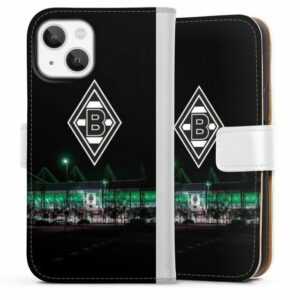 DeinDesign Handyhülle "Borussia Mönchengladbach Offizielles Lizenzprodukt Stadion", Apple iPhone 13 Mini Hülle Handy Flip Case Wallet Cover