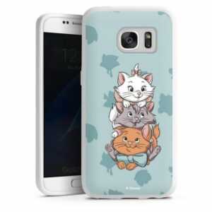DeinDesign Handyhülle "Disney Aristocats Katze Aristocats Triplets", Samsung Galaxy S7 Silikon Hülle Bumper Case Handy Schutzhülle