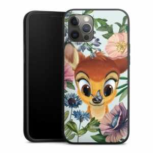 DeinDesign Handyhülle "Disney Blumen Bambi Bloomy Bambi", Apple iPhone 12 Pro Max Silikon Hülle Premium Case Handy Schutzhülle
