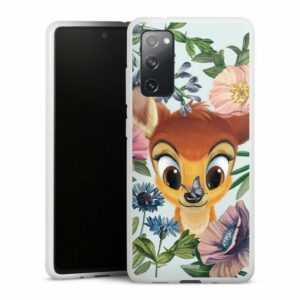 DeinDesign Handyhülle "Disney Blumen Bambi Bloomy Bambi", Samsung Galaxy S20 FE 5G Silikon Hülle Bumper Case Handy Schutzhülle