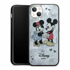 DeinDesign Handyhülle "Disney Mickey & Minnie Mouse Vintage Mickey&Minnie In Love", Apple iPhone 13 Silikon Hülle Premium Case Handy Schutzhülle