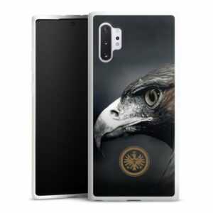 DeinDesign Handyhülle "Eintracht Frankfurt Offizielles Lizenzprodukt Adler", Samsung Galaxy Note 10 Plus Silikon Hülle Bumper Case Smartphone Cover