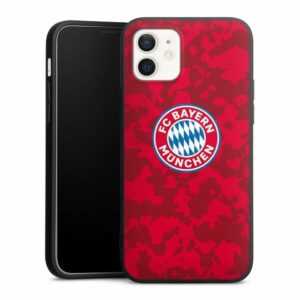 DeinDesign Handyhülle "FC Bayern München Camouflage FCB Camouflage Muster FCB", Apple iPhone 12 Silikon Hülle Premium Case Handy Schutzhülle