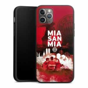 DeinDesign Handyhülle "FCB Mia San Mia FC Bayern München FCB - MIA SAN MIA", Apple iPhone 12 Pro Silikon Hülle Premium Case Handy Schutzhülle