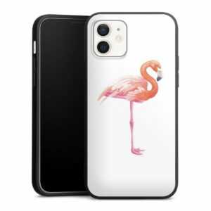 DeinDesign Handyhülle "Flamingo Tiere Sommer Flamingo3", Apple iPhone 12 Silikon Hülle Premium Case Handy Schutzhülle