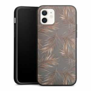 DeinDesign Handyhülle "Gold & Kupfer Muster Palme Palmneedles", Apple iPhone 12 Silikon Hülle Premium Case Handy Schutzhülle
