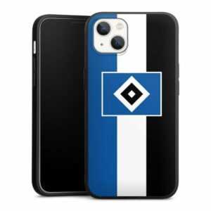 DeinDesign Handyhülle "HSV Streifen Hamburger SV HSV Streifen - Blau-Weiß-Schwarz", Apple iPhone 13 Silikon Hülle Premium Case Handy Schutzhülle