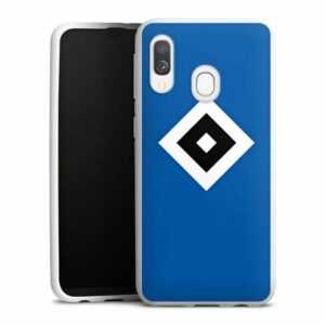 DeinDesign Handyhülle "Hamburger SV Logo HSV HSV Blau", Samsung Galaxy A40 Silikon Hülle Bumper Case Handy Schutzhülle