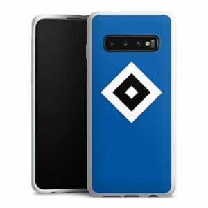 DeinDesign Handyhülle "Hamburger SV Logo HSV HSV Blau", Samsung Galaxy S10 Silikon Hülle Bumper Case Handy Schutzhülle