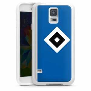 DeinDesign Handyhülle "Hamburger SV Logo HSV HSV Blau", Samsung Galaxy S5 Neo Silikon Hülle Bumper Case Handy Schutzhülle