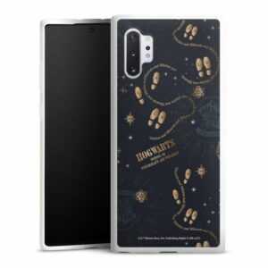 DeinDesign Handyhülle "Harry Potter Karte des Rumtreibers Offizielles Lizenzprodukt", Samsung Galaxy Note 10 Plus Silikon Hülle Bumper Case Smartphone Cover