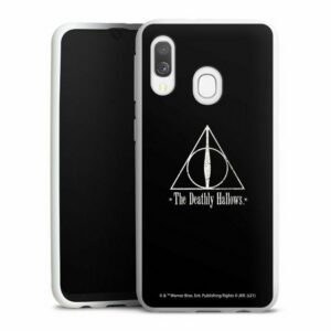 DeinDesign Handyhülle "Heiligtümer des Todes Zauberei & Magie Harry Potter", Samsung Galaxy A40 Silikon Hülle Bumper Case Handy Schutzhülle