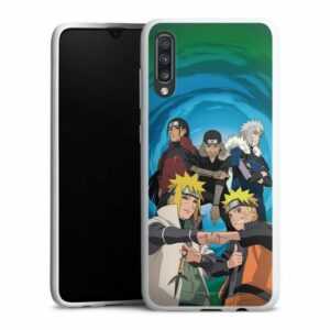 DeinDesign Handyhülle "Hokage Naruto Shippuden Offizielles Lizenzprodukt 4 Hokagen Group", Samsung Galaxy A70 Silikon Hülle Bumper Case Handy Schutzhülle