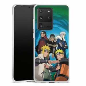 DeinDesign Handyhülle "Hokage Naruto Shippuden Offizielles Lizenzprodukt 4 Hokagen Group", Samsung Galaxy S20 Ultra 5G Silikon Hülle Bumper Case Smartphone Cover