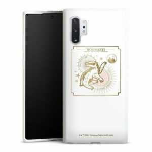 DeinDesign Handyhülle "Hufflepuff Hogwarts Offizielles Lizenzprodukt", Samsung Galaxy Note 10 Plus Silikon Hülle Bumper Case Smartphone Cover