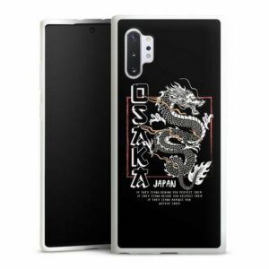 DeinDesign Handyhülle "Japan Drache Meer Osaka Dragon", Samsung Galaxy Note 10 Plus Silikon Hülle Bumper Case Smartphone Cover