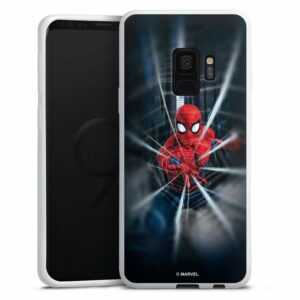 DeinDesign Handyhülle "Marvel Spider-Man Kinofilm Spider-Man Webs In Action", Samsung Galaxy S9 Duos Silikon Hülle Bumper Case Handy Schutzhülle