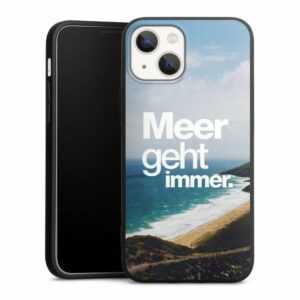 DeinDesign Handyhülle "Meer Urlaub Sommer Meer geht immer", Apple iPhone 13 Mini Silikon Hülle Premium Case Handy Schutzhülle