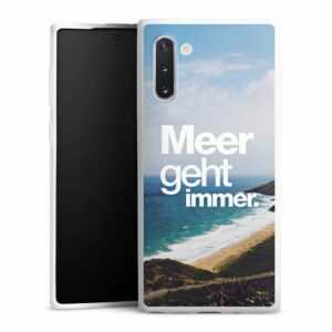 DeinDesign Handyhülle "Meer Urlaub Sommer Meer geht immer", Samsung Galaxy Note 10 Silikon Hülle Bumper Case Handy Schutzhülle