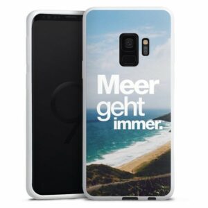 DeinDesign Handyhülle "Meer Urlaub Sommer Meer geht immer", Samsung Galaxy S9 Duos Silikon Hülle Bumper Case Handy Schutzhülle