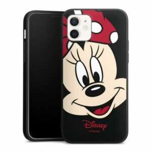 DeinDesign Handyhülle "Minnie Mouse Disney Offizielles Lizenzprodukt Minnie All Over", Apple iPhone 12 Silikon Hülle Premium Case Handy Schutzhülle