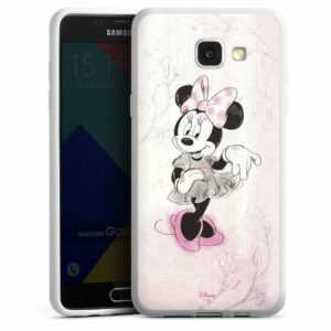 DeinDesign Handyhülle "Minnie Mouse Disney Vintage Minnie Watercolor", Samsung Galaxy A5 (2016) Silikon Hülle Bumper Case Handy Schutzhülle