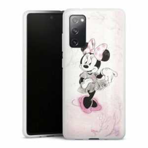 DeinDesign Handyhülle "Minnie Mouse Disney Vintage Minnie Watercolor", Samsung Galaxy S20 FE 5G Silikon Hülle Bumper Case Handy Schutzhülle