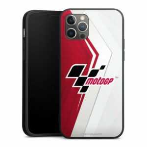 DeinDesign Handyhülle "MotoGP Logo Motorsport Logo Grey and Red", Apple iPhone 12 Pro Silikon Hülle Premium Case Handy Schutzhülle