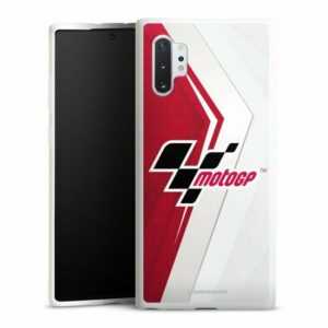 DeinDesign Handyhülle "MotoGP Logo Motorsport Logo Grey and Red", Samsung Galaxy Note 10 Plus Silikon Hülle Bumper Case Smartphone Cover