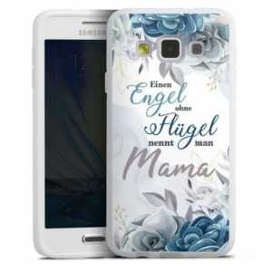 DeinDesign Handyhülle "Muttertag Mama Blumen Engel Mama Blumen", Samsung Galaxy A3 (2015) Silikon Hülle Bumper Case Handy Schutzhülle
