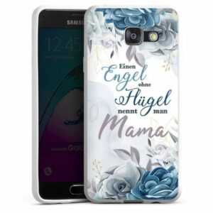 DeinDesign Handyhülle "Muttertag Mama Blumen Engel Mama Blumen", Samsung Galaxy A3 (2016) Silikon Hülle Bumper Case Handy Schutzhülle