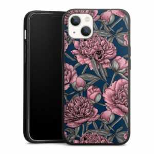 DeinDesign Handyhülle "Pfingstrose Blumen Blüte Night Peony Garden 4", Apple iPhone 13 Silikon Hülle Premium Case Handy Schutzhülle