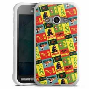 DeinDesign Handyhülle "Phantastische Tierwesen Offizielles Lizenzprodukt Fantasy", Samsung Galaxy Xcover 3 Silikon Hülle Bumper Case Handy Schutzhülle