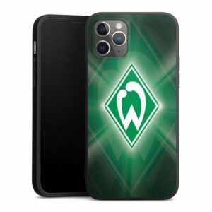DeinDesign Handyhülle "SV Werder Bremen Offizielles Lizenzprodukt Wappen Werder Bremen Laser", Apple iPhone 12 Pro Silikon Hülle Premium Case Handy Schutzhülle