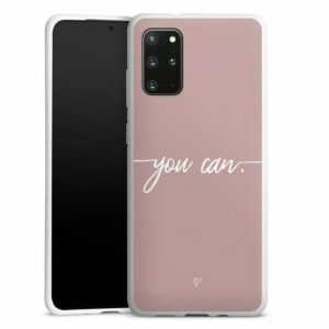 DeinDesign Handyhülle "Spruch Sprüche Motivation You Can", Samsung Galaxy S20 Plus 5G Silikon Hülle Bumper Case Handy Schutzhülle