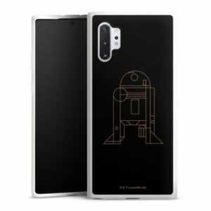 DeinDesign Handyhülle "Star Wars R2D2 Fanartikel R2D2 Line Art", Samsung Galaxy Note 10 Plus Silikon Hülle Bumper Case Smartphone Cover