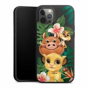 DeinDesign Handyhülle "Timon und Pumbaa König der Löwen Disney", Apple iPhone 12 Pro Max Silikon Hülle Premium Case Handy Schutzhülle