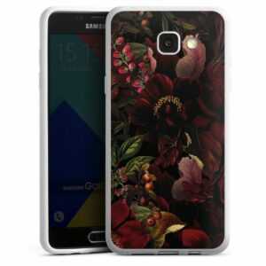 DeinDesign Handyhülle "Utart Blumen Wiese Dunkle Blumenwiese", Samsung Galaxy A5 (2016) Silikon Hülle Bumper Case Handy Schutzhülle